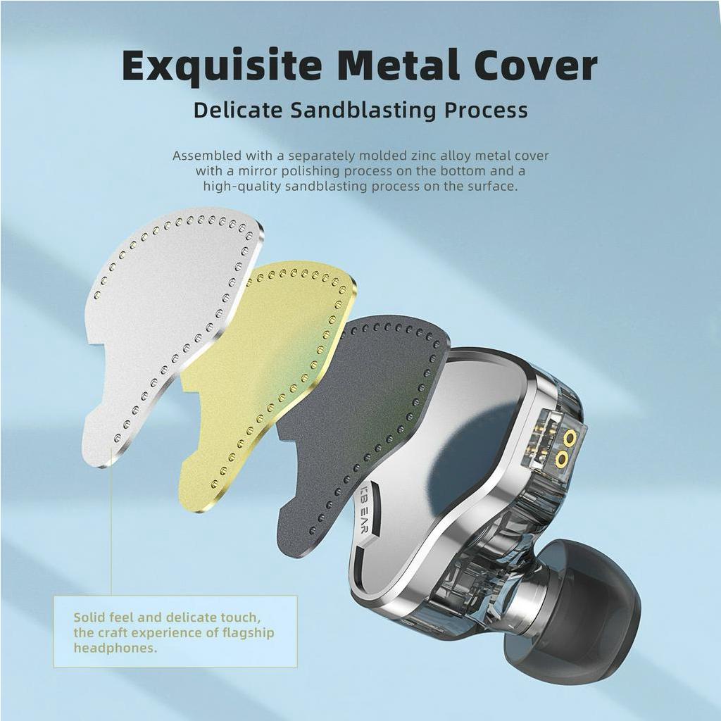 FAAEAL KBEAR Earphone In-Ear Metal Headset 2BA+1DD Driver IEM Monitor