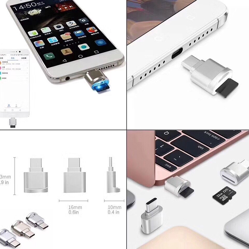 Đầu Đọc Thẻ Nhớ Mini Usb 3.1 Type C