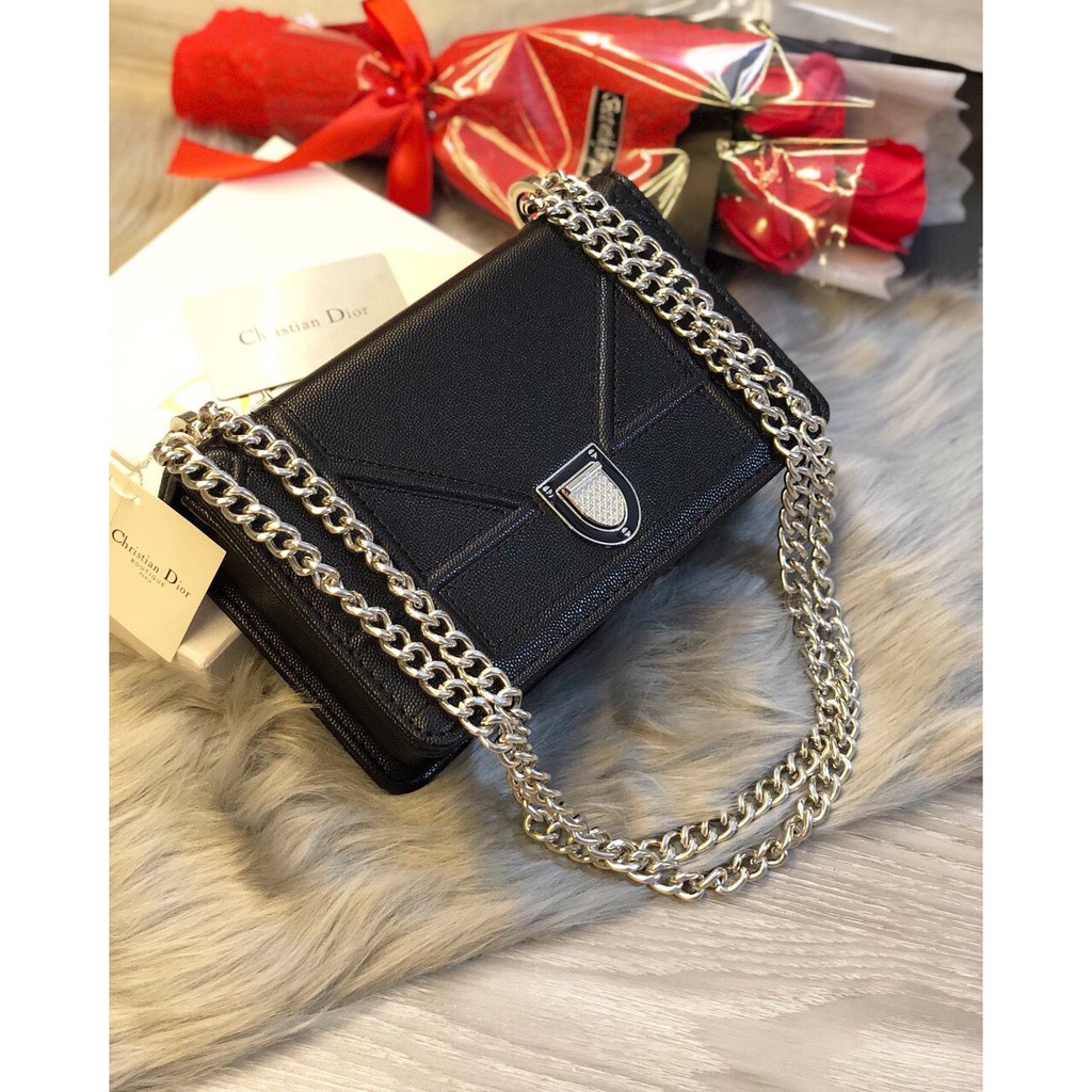 Túi xách dior da sần vỡ hộp