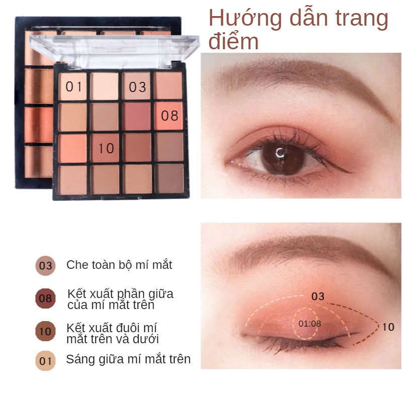 (Hàng Mới Về) Bảng Phấn Mắt DAISY DEAR 16 Màu Phong Cách Trung Hoa chống nước phấn mắt tutu và má hồng mĩ phẩm nội địa trung | BigBuy360 - bigbuy360.vn