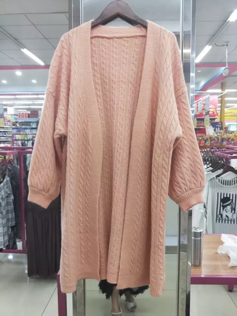 (HÀNG ORDER) Áo Cardigan vặn thừng dáng dài GNCM | BigBuy360 - bigbuy360.vn