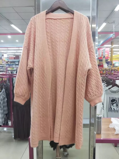 (HÀNG ORDER) Áo Cardigan vặn thừng dáng dài GNCM