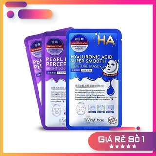 (Lẻ 1 Miếng)  Mặt Nạ TÍM M'aycreate HA Mask Hyaluronic Acid