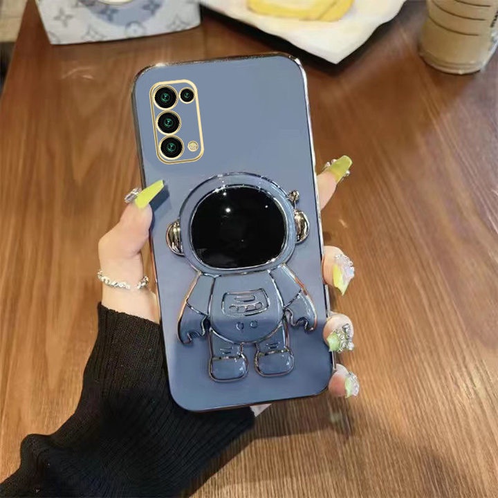 Ốp Điện Thoại Kèm Giá Đỡ Hình Phi Hành Gia Sang Trọng Cho Samsung Galaxy A73 A53 A33 A13 A50 A30S A50S A12 A32 A52 A72 A51 A71 4G 5G