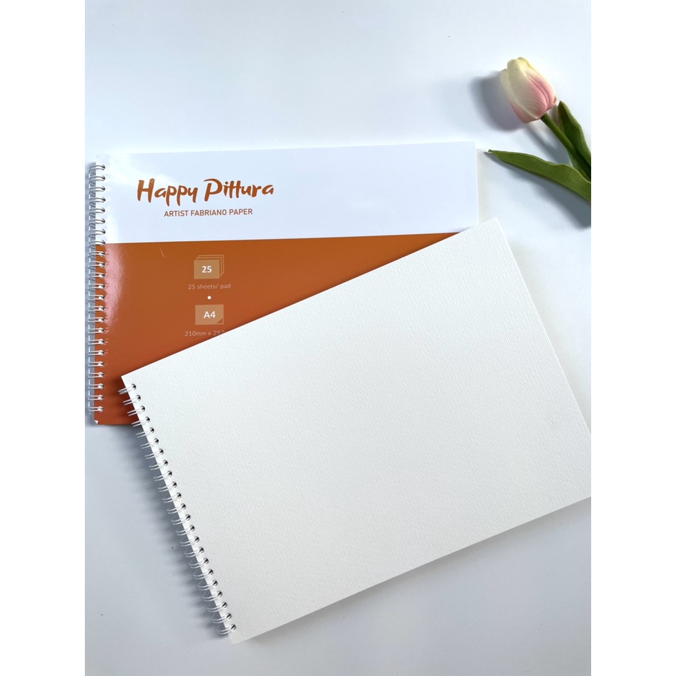 Sổ vẽ màu nước Happy 250gsm