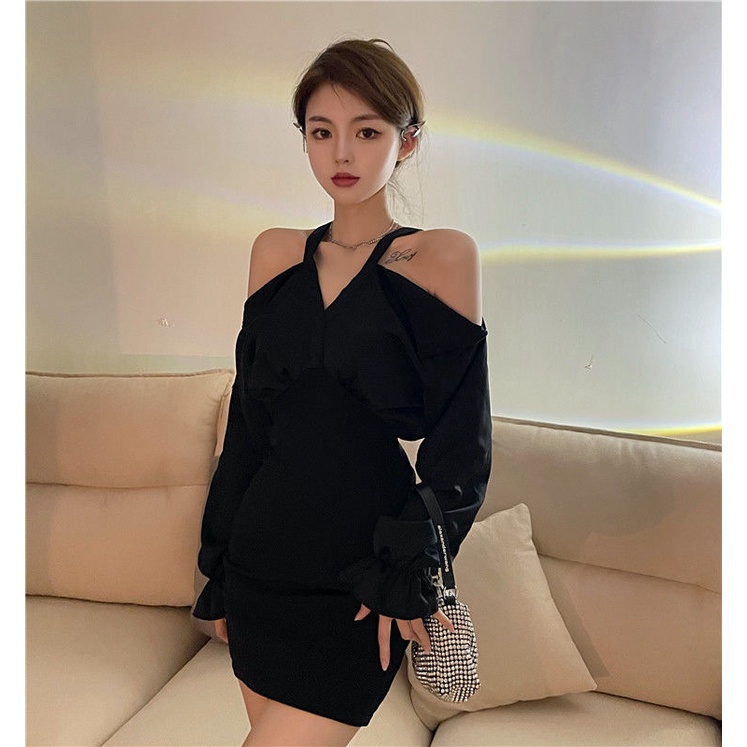 Đầm Ôm Tay Dài Phong Cách Mùa Thu Hàng Mới Dành Cho Nữ