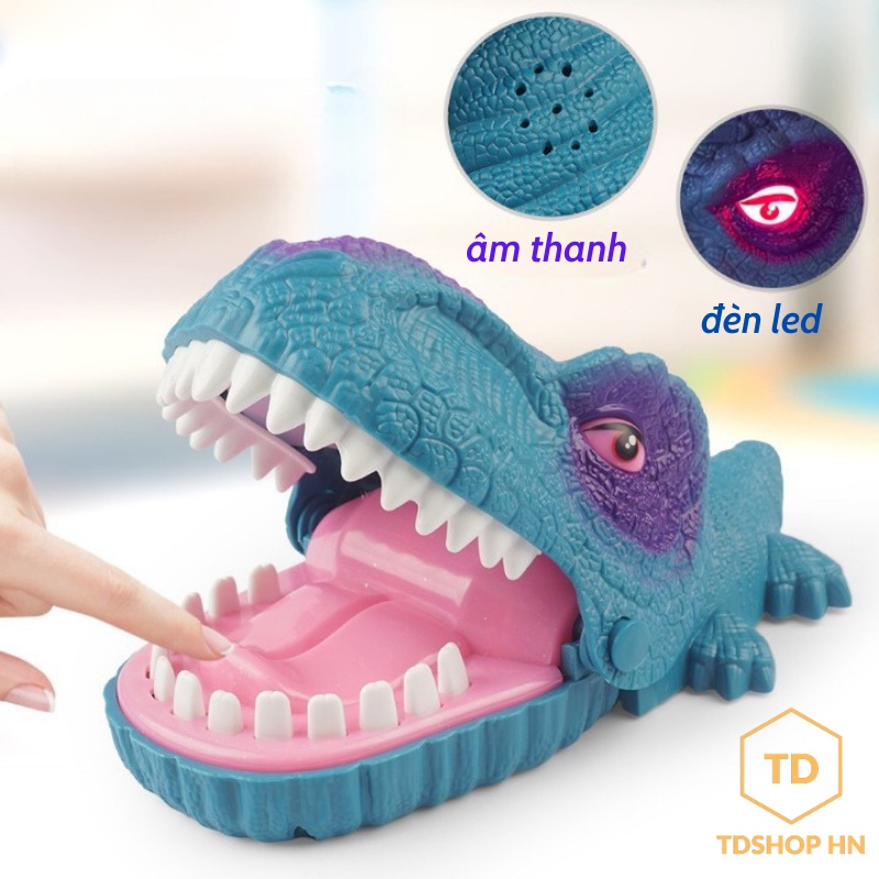 Chó bull cắn tay loại to có đèn và nhạc, khám răng chó bull có âm thanh và ánh sáng, tdshophn