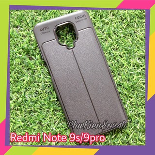 Ốp lưng Xiaomi Redmi Note 9S / Note 9 pro / Redmi Note 9 Pro Max giả da chống sốc Auto Focus