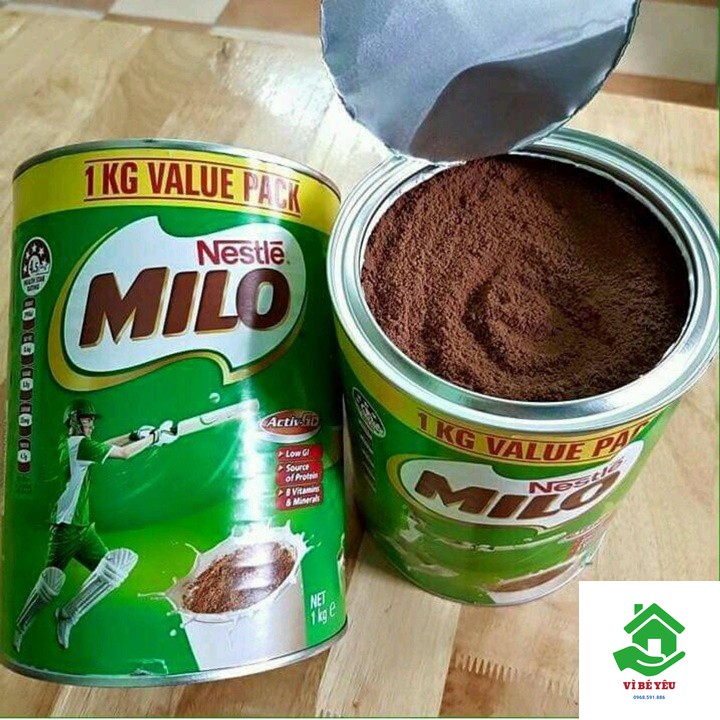 [Mã GROSALE2703 giảm 8% đơn 250K] [02/2022]Sữa MILO Úc 1KG bổ sung năng lượng cho trẻ và người huyết áp thấp