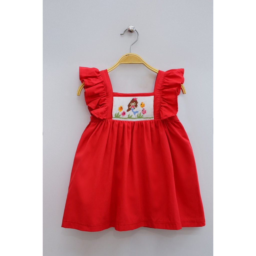ĐẦM SMOCK ĐÔI MẸ VÀ BÉ NÀNG TIÊN CÁ