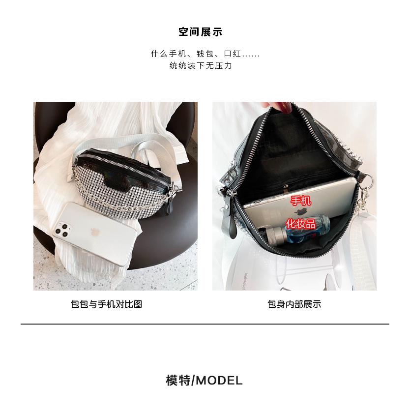 Túi đeo hông JASMIN NOIR nhỏ gọn ngộ nghĩnh thời trang cho nữ