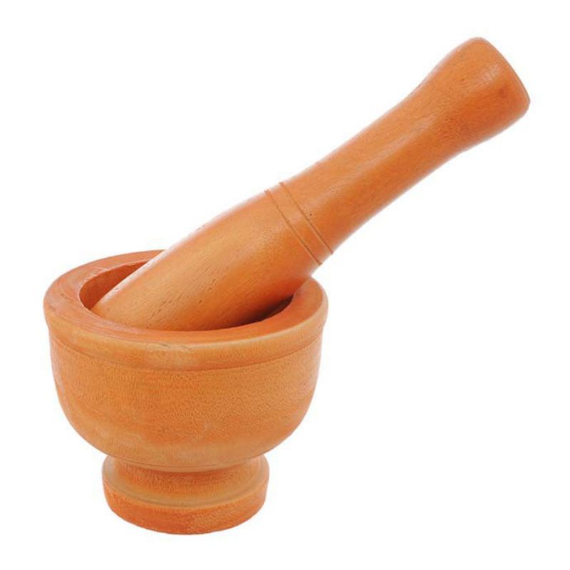 Bộ Chày Cối Gỗ Lớn Không Sơn Màu