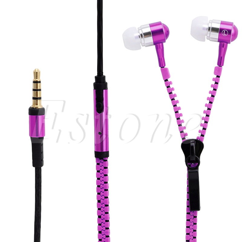 Tai Nghe Nhét Tai Jack 3.5mm Có Micro Và Nút Điều Khiển Âm Lượng Tiện Dụng