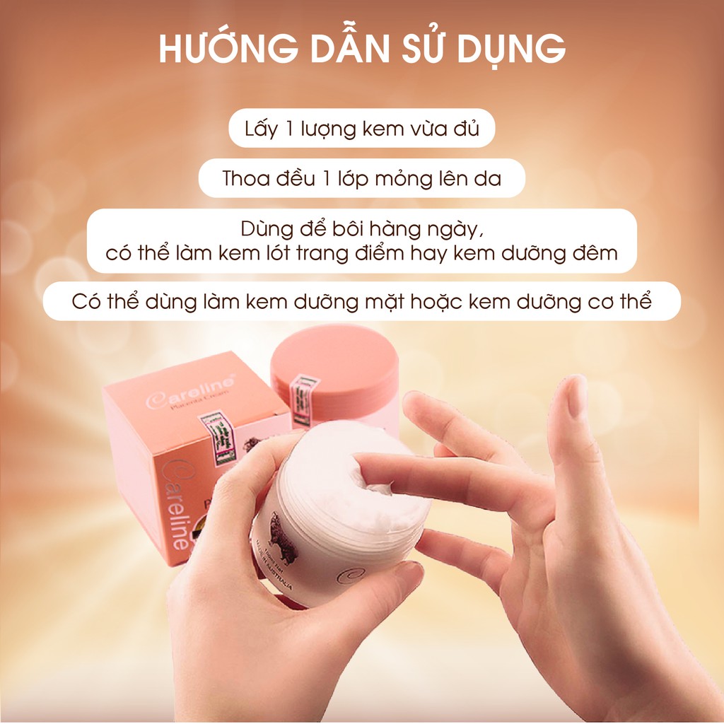 Kem Dưỡng Da Nhau Thai Cừu CARELINE Placenta Cream Giúp Dưỡng Ẩm, Ngăn Ngừa Vết Nhăn 100ml | BigBuy360 - bigbuy360.vn