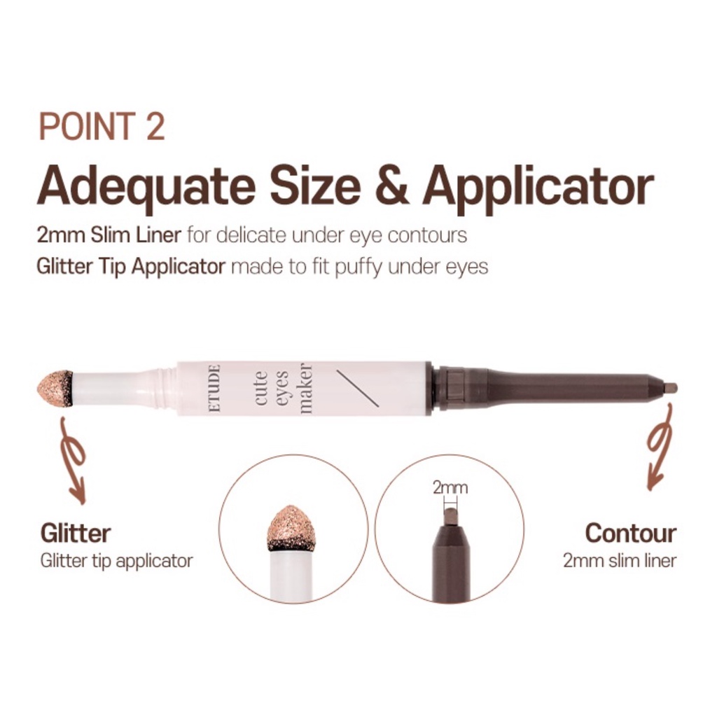 ETUDE HOUSE (Hàng Mới Về) Dụng Cụ Làm Mắt Dễ Thương 0.1g + 0.5g | BigBuy360 - bigbuy360.vn