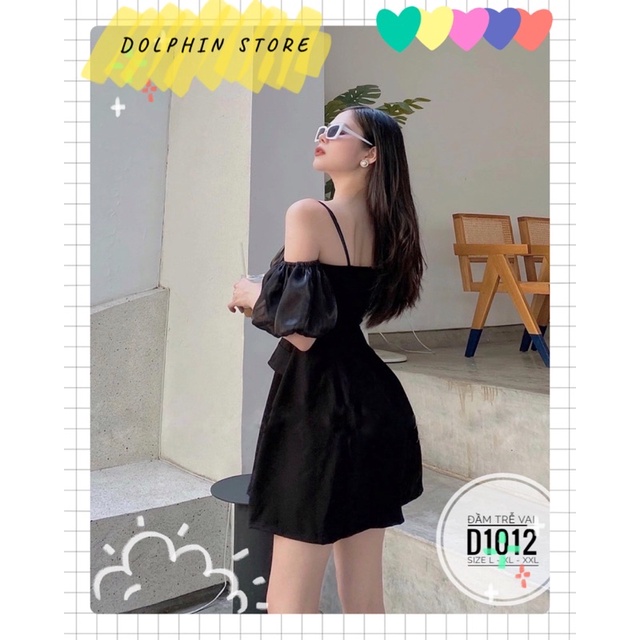 BIGSIZE Đầm trễ vai bigsize