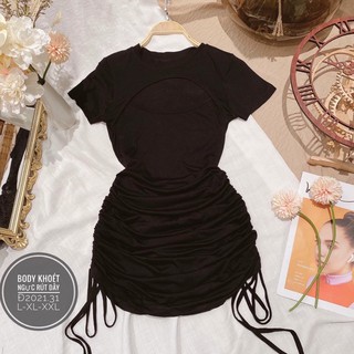 Đầm khoét ngực body rút dây Bigsize 55-90kg