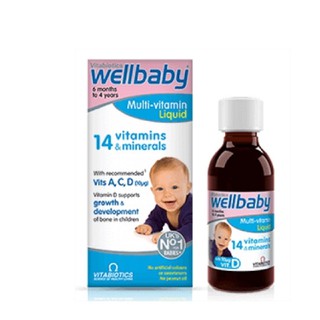 Wellbaby - Vitamin Tổng Hợp Cho Bé Chính Hãng Của Anh, 6 tháng - 4 tuổi