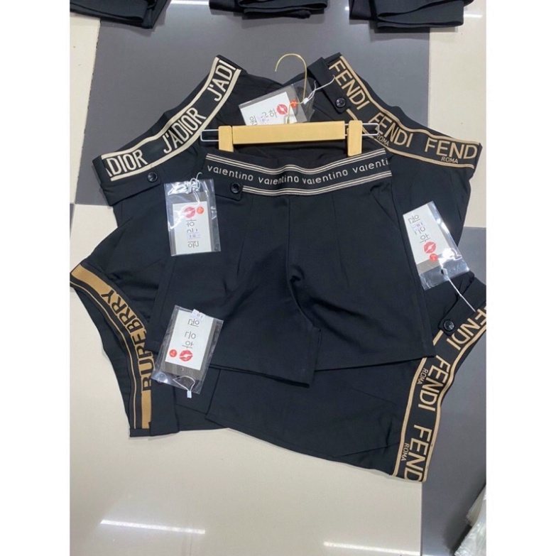 Quần short⚡️FREESHIP⚡️quần short đùi nữ cạp chữ vải umi hàn lạnh co giãn 4 chiều(cạp ngẫu nhiên)