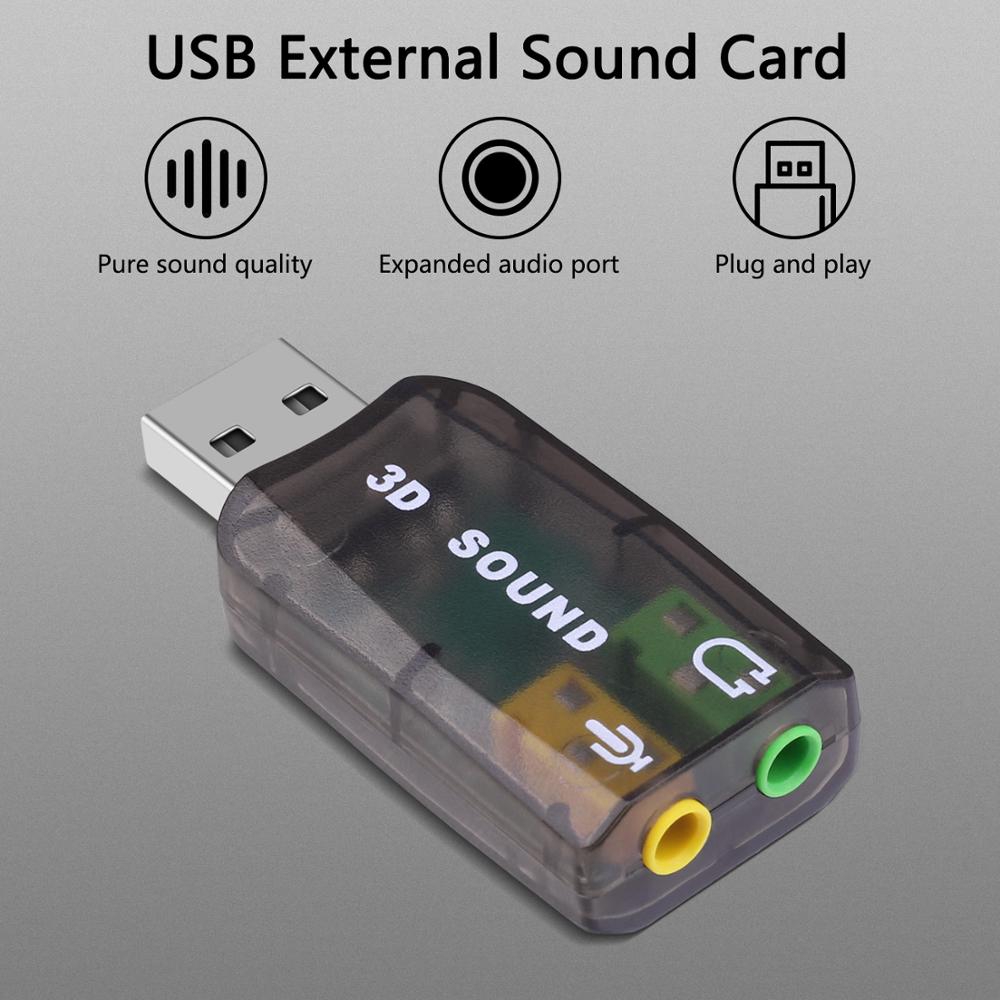 Usb Âm Thanh 5.1 Jack Cắm 3.5mm Tiện Dụng