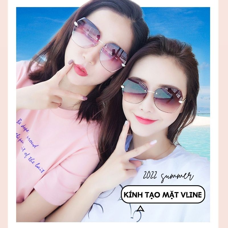 Kính râm nữ thời trang Ulzzang chống chói cực tốt, kính mát Hàn Quốc cao cấp ôm mặt chống nắng bảo vệ mắt đẹp 032
