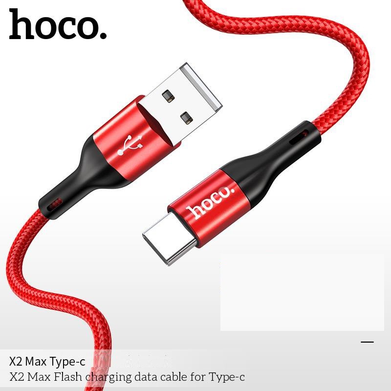 Cáp sạc nhanh và truyền data Hoco X2 Max Flash QC3.0, max 3A, dài 1M / 2M, cổng Lightning / Type-C / Micro-USB