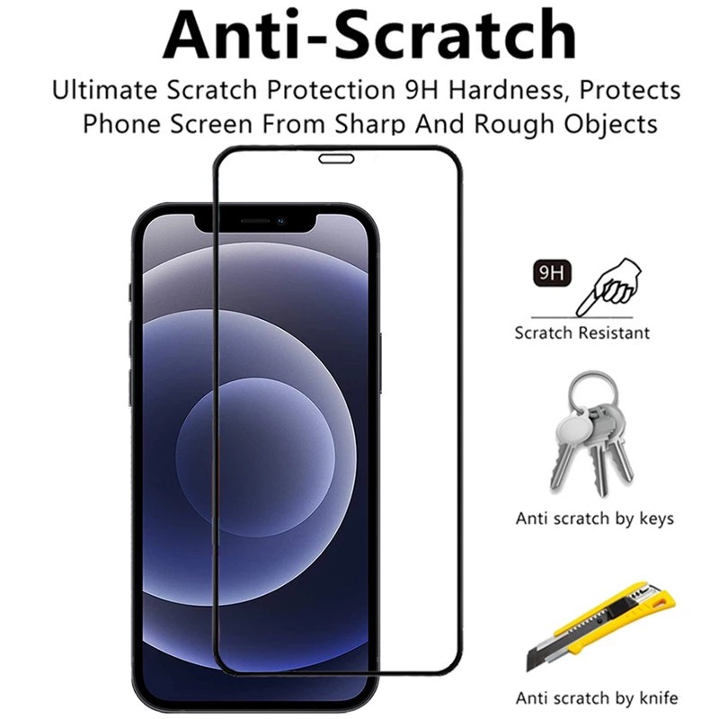 Kính cường lực 9D cao cấp cho Iphone 15 Ultra 14 13 12 11 Pro Max Mini X XS Max XR 7 8 6 6S Plus SE 2020 2022 4G 5G 2023