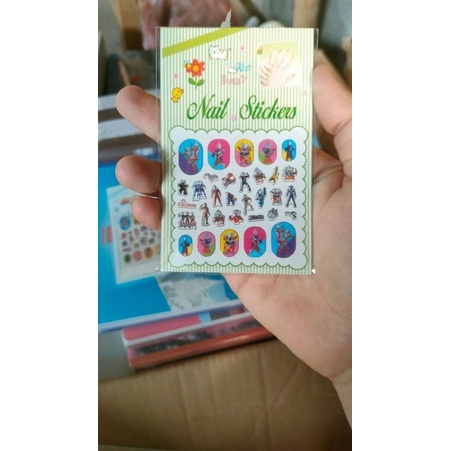 Hình dán móng tay bé gái bé trai