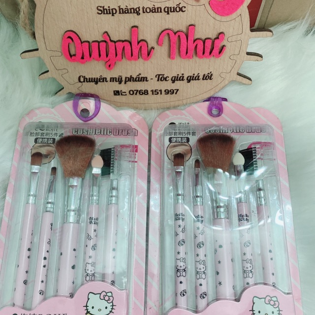 Bộ cọ trang điểm 5 cây hello kitty