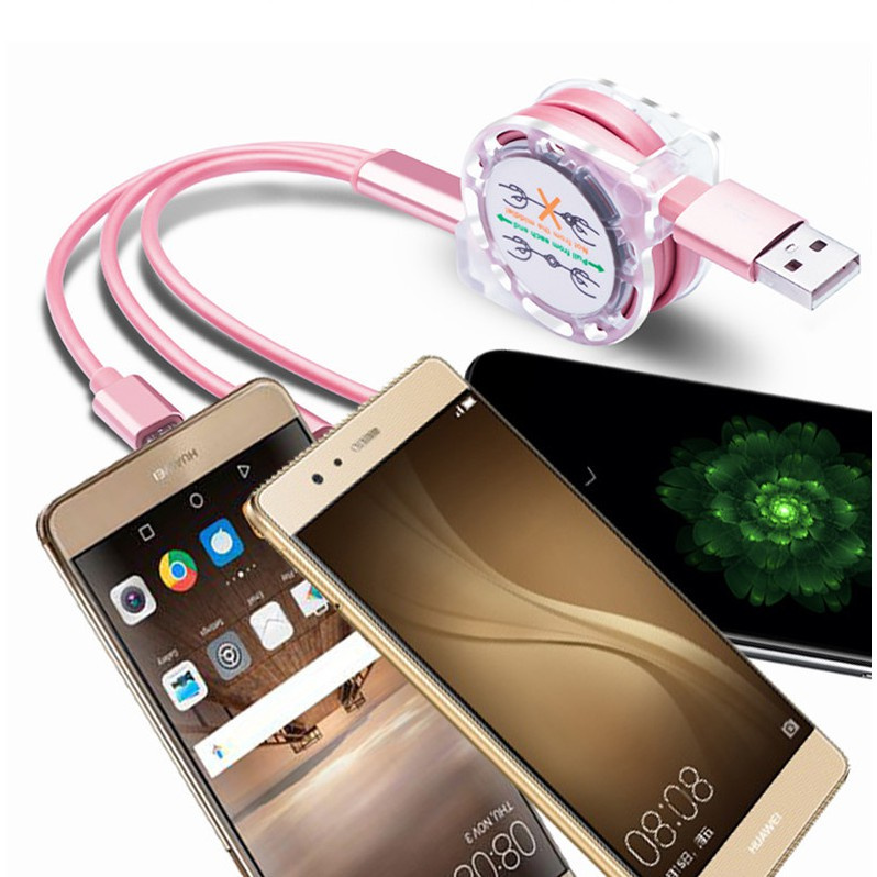 Cáp Sạc Giao Diện Usb Có Thể Thu Gọn Tiện Dụng