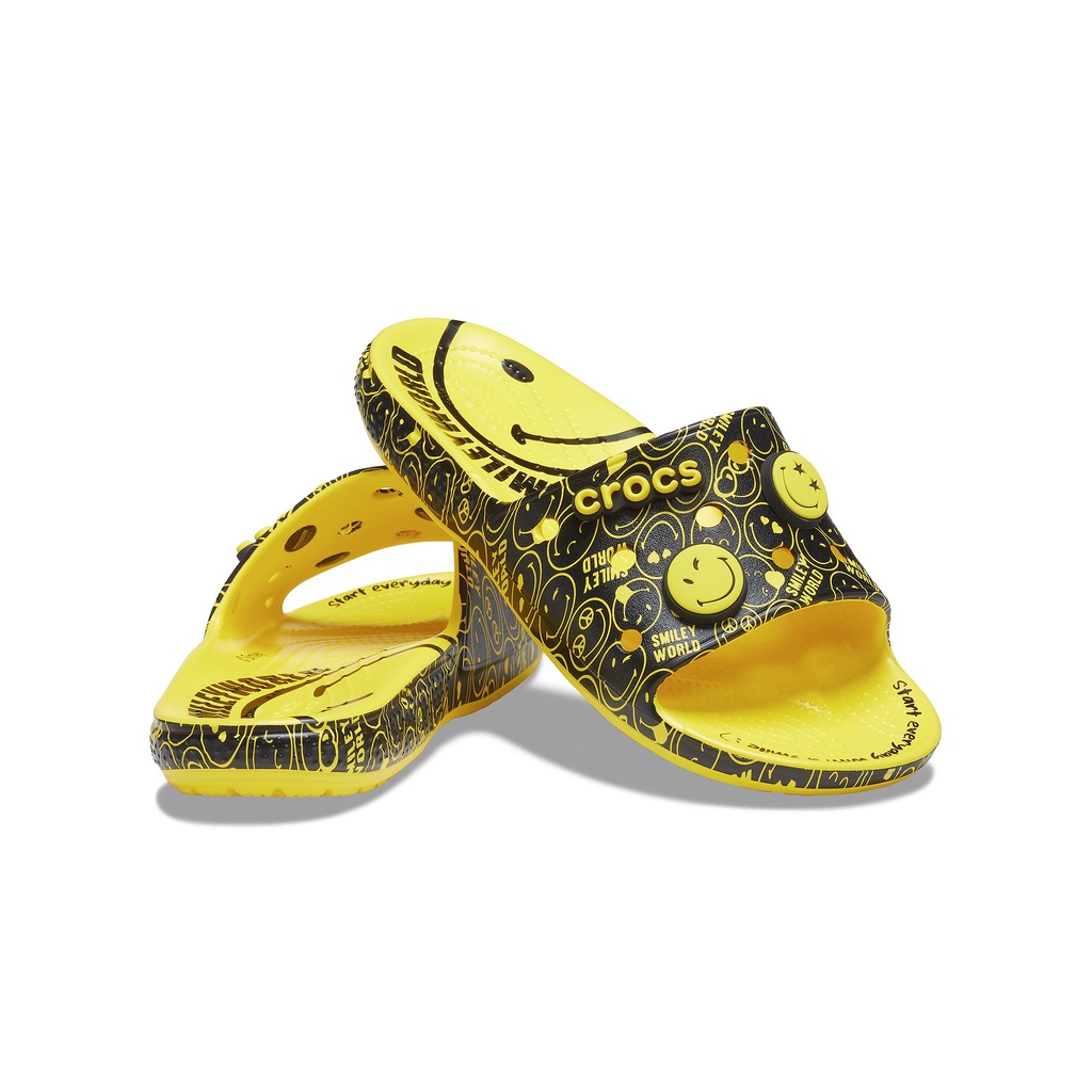 Dép Quai Ngang Unisex Crocs Smiley Classic 207123-7B3