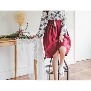 Chân váy Hani kaki lót lụa dáng dài