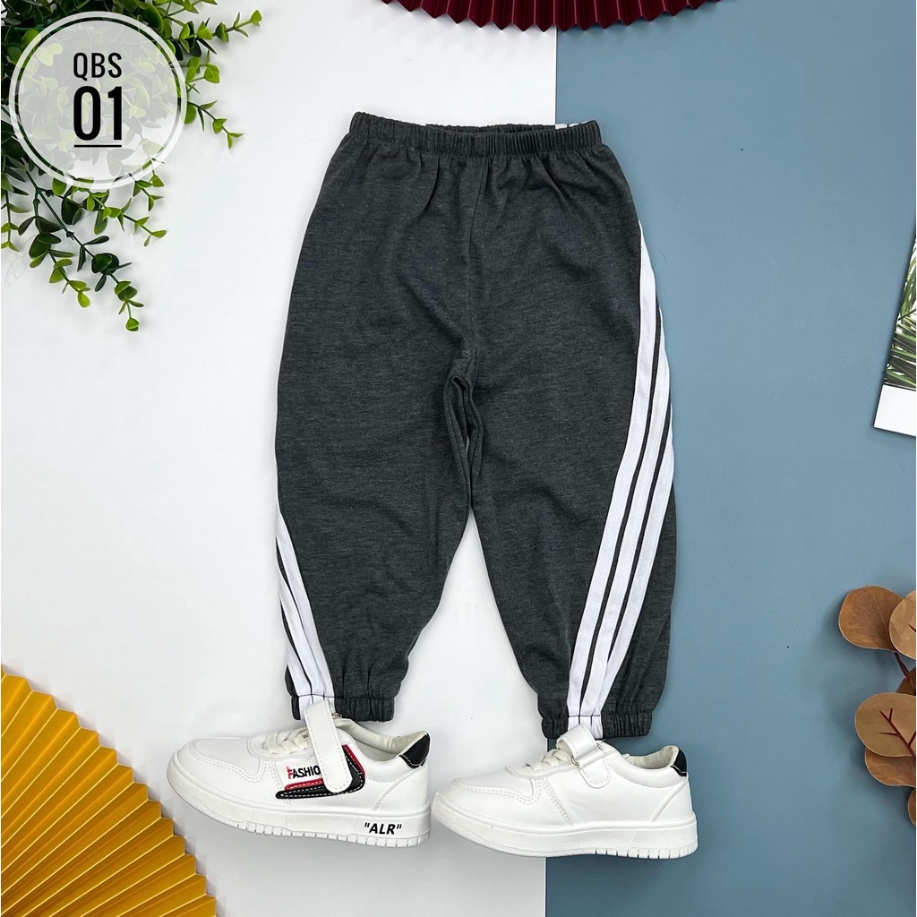 Quần bé trai thu đông LITIBABY, sọc chéo bo gấu size 1 - 10 tuổi