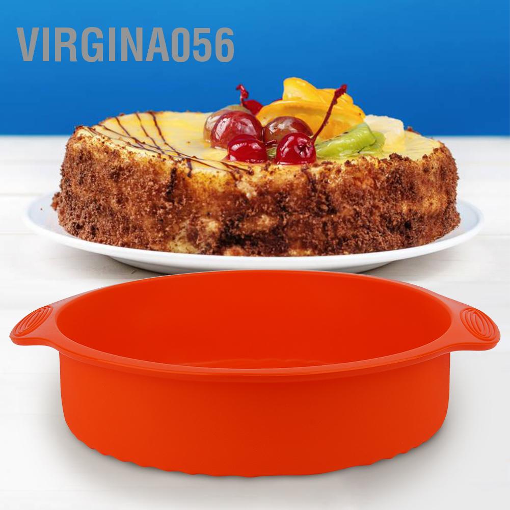 Virgina056 11.42inch Round Shape 3D Silicone Baking Cake Mold DIY Pan Tray