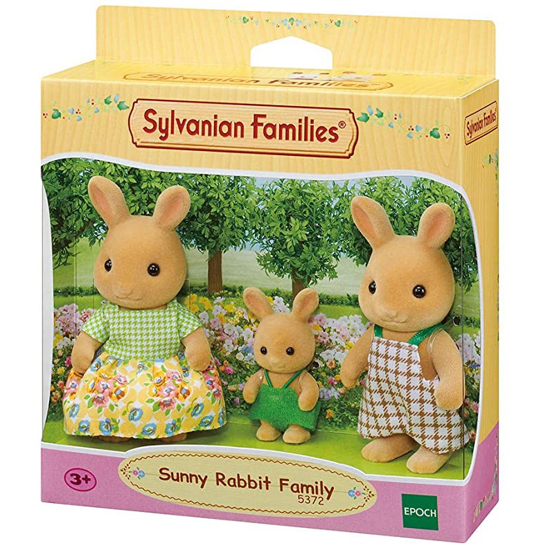 Sylvanian Families Gia Đình 3 Thành Viên Thỏ Nắng Vàng Sunny Rabbit Family