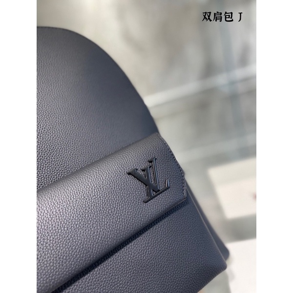Balo thời trang cho nam và nữ thương hiệu Louis Vuitton LV cao cấp màu đen trơn
