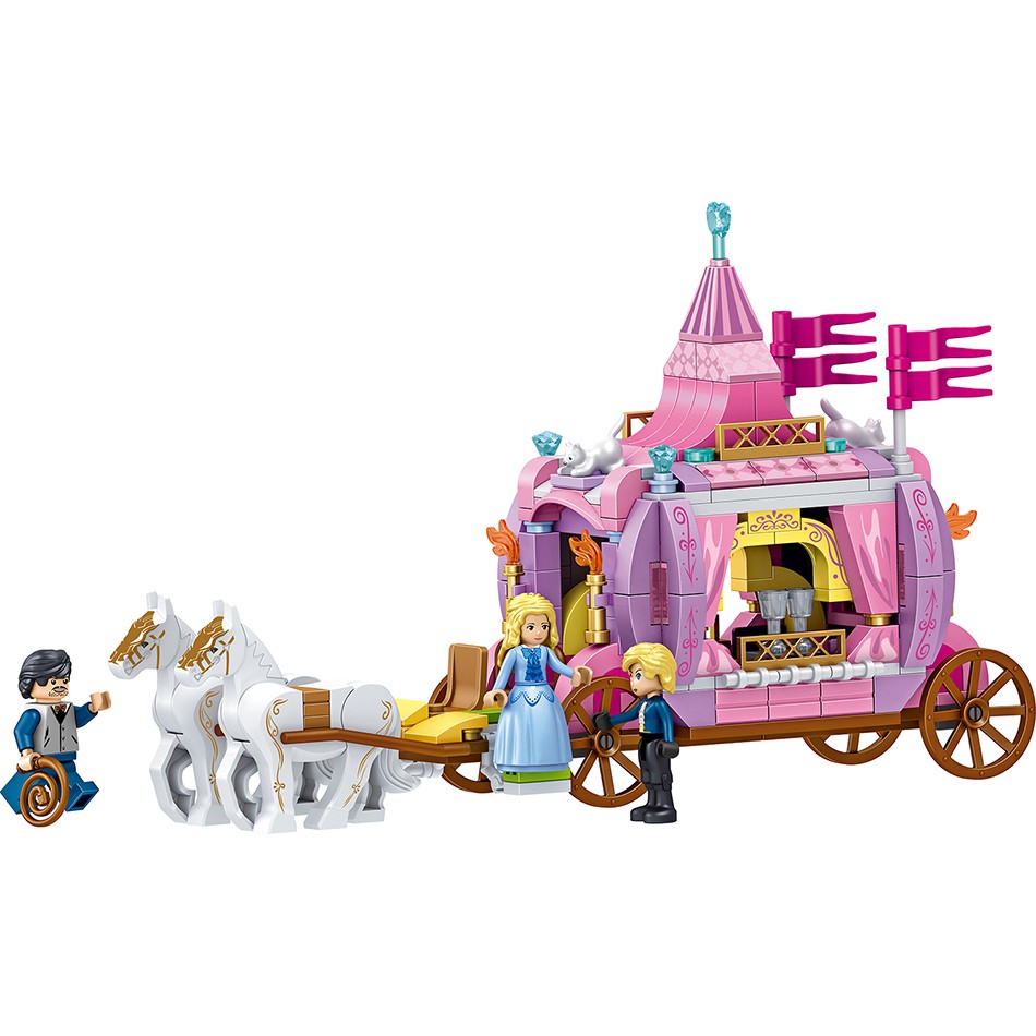 [Mã LIFETOYS1 giảm 30K đơn 99K] Đồ Chơi Lắp Ráp Lego Mô Hình Xe Ngựa Hoàng Gia Công Chúa Disney Dành Cho Trẻ Em