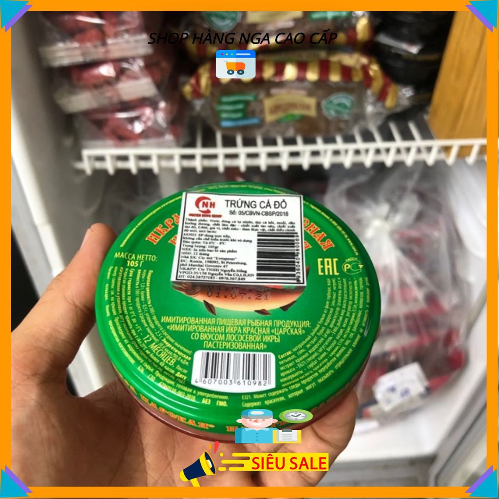 Trứng cá đỏ 105g 🇷🇺FREESHIP🇷🇺Trứng cá hồi Nga