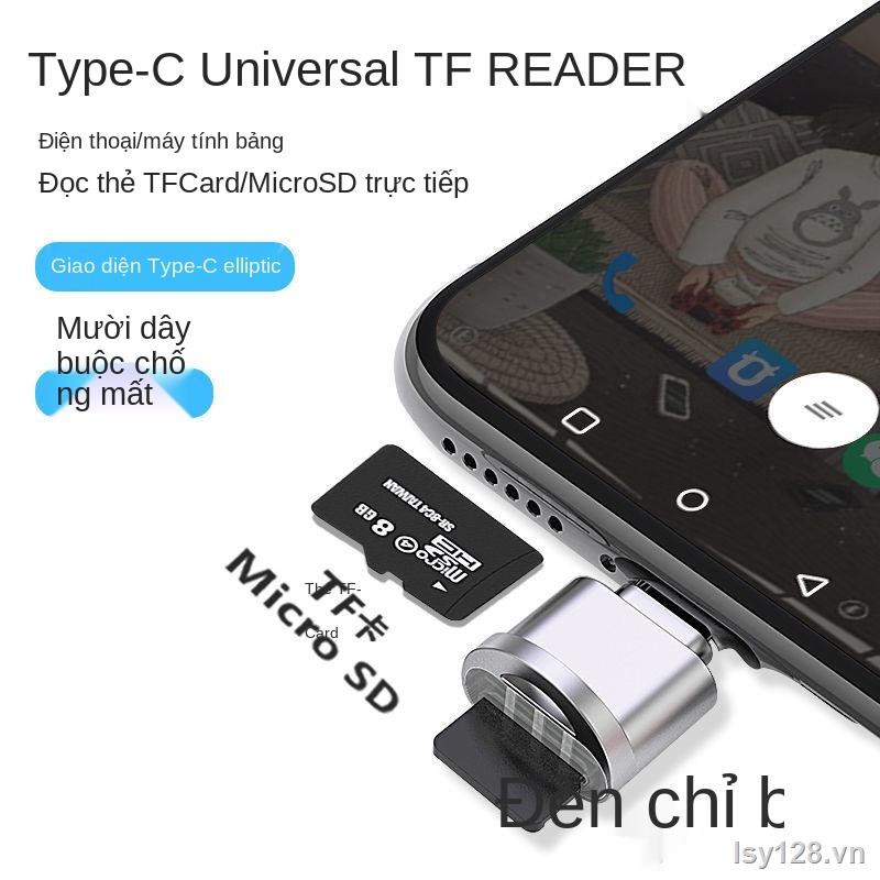 ▲✠Đầu đọc thẻ TF Điện thoại di động Type-c tải bài hát chuyển nhớ SD Android otg bộ đổi usb tốc độ cao