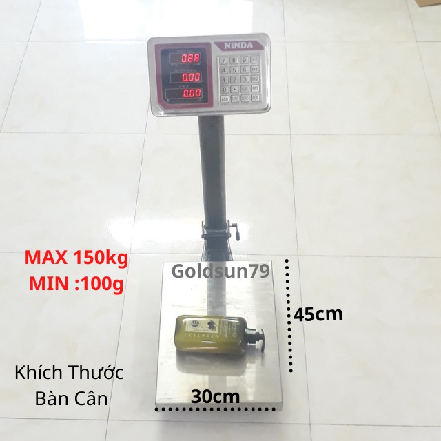 [ BH18T ] Cân Điện Tử Tính Tiền Dùng Cho Cân Hàng Hóa Cân Bàn 150Kg Được Làm Bằng Thép Không Gỉ