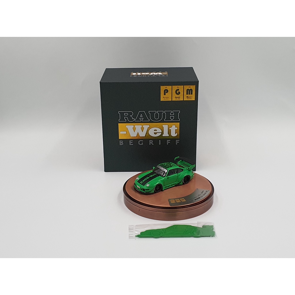 Xe Mô Hình Porsche RWB 993 Full Open 1:64 PGM ( Xanh Lá)