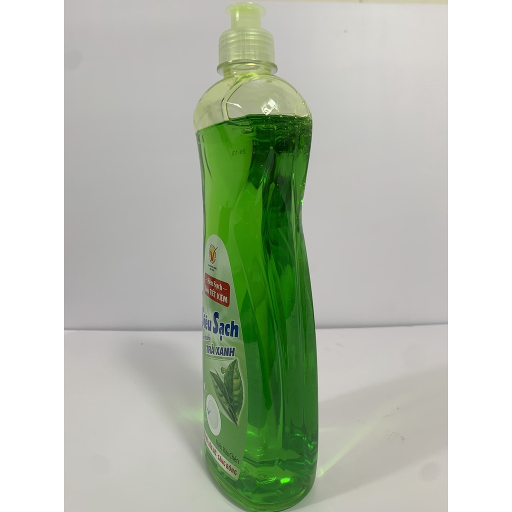 Nước rửa chén siêu sạch hương trà LIX 750g N8108 thơm mát sạch bóng vết dầu mỡ