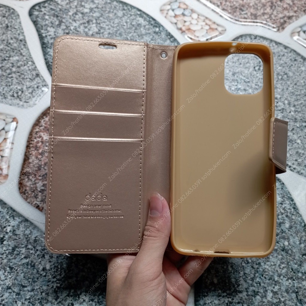 Bao da Samsung Galaxy A03 chất liệu da sang trọng, có ngăn đựng thẻ siêu tiện dụng