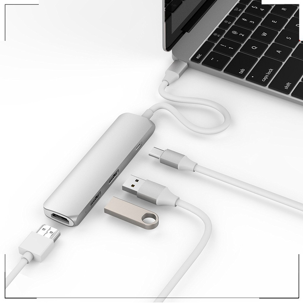 HOT -  Cáp HyperDrive USB Type-C Hub with 4K HDMI chính hãng USA - macbookstore9