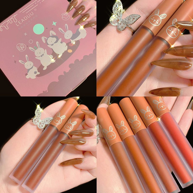 (Hàng Mới Về) Set 5 Son Kem Lì Mịn Mượt Như Nhung Và Lên Màu Đẹp Dễ Thương Cho Nữ | BigBuy360 - bigbuy360.vn