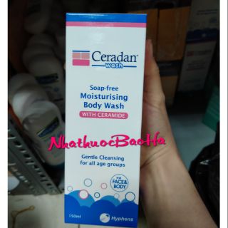 Sữa tắm gội,rửa mặt CERADAN Wash 150ml dành cho da nhạy cảm