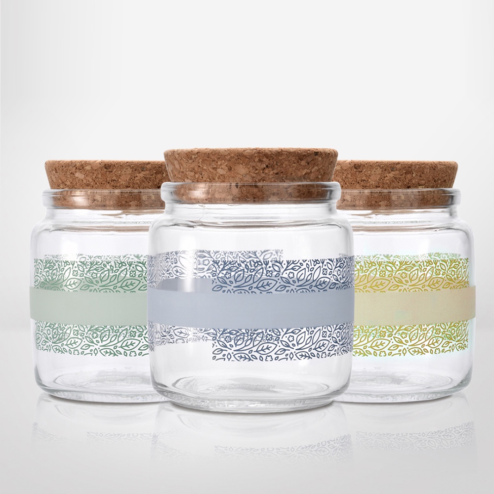 Hũ Thủy Tinh 850ml Có Nắp Đậy Đựng Thực Phẩm Khô / Kẹo / Thực Phẩm Kiểu Dáng Đơn Giản