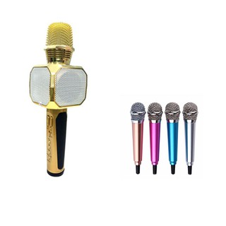 Mic hát karaoke SD-10 kèm loa Bluetooth tặng micro mini hát trên điện thoại