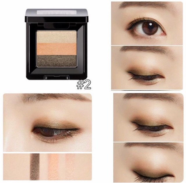 Phấn Mắt 3 màu Missha The Style Triple Perfection Shadow.