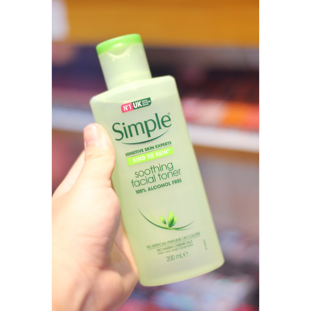 [CHÍNH HÃNG CÔNG TY] Nước hoa hồng Simple Smoothing Facial Toner - Toner Simple cho da mụn nhạy cảm